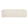 thumbnail image 3 of Keli 52 Inch Sofa Console Table, Mango Wood Handcrafted Open Frame, Rustic Washed White, 3 of 5