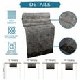thumbnail image 6 of Ombre Gray Geometric Table Runner - 108 Inch Long Modern Abstract Art Cotton and Linen Blended Dress Scarves Farmhouse Table Runner for Kitchen Dining, Coffee Table, 13" x 108", 6 of 8