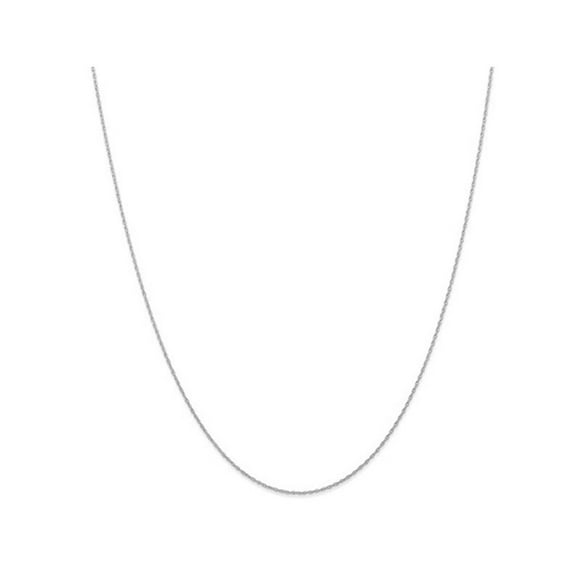 14 Karat White Gold 18 inch Carded Cable Rope Chain (6R)