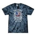 thumbnail image 1 of Wild Bobby, American Skull Victory or Death, Pop Culture, Tie-Dye Tees, Spiral Navy, Large, 1 of 3