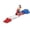 Americana, variant on Simplay3 Downhill Thrill Expandable Kid's Roller Coaster Ride-On, Multi-Color XL