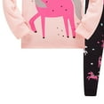 thumbnail image 5 of WIBACKER 3-8T Toddler and Little Girls Pajamas Set Long Sleeve PJs 100% Cotton Snug Fit Pajamas 2-Piece Set - Pink Unicorn, 5 of 5