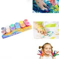 thumbnail image 1 of [Yuexinghui] Pintura De Dedos Para Niños De Propiedad Intelectual Sin Tratar, Juego De Pintura Con Pincel De 20 Ml, Pintura De Graffiti Lavable Para Bebé, 12 Colores ANGGREK  Otros, 1 of 8