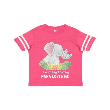 

Inktastic I ll Never Forget That My Nana Loves Me with Cute Elephants Gift Toddler Boy or Toddler Girl T-Shirt