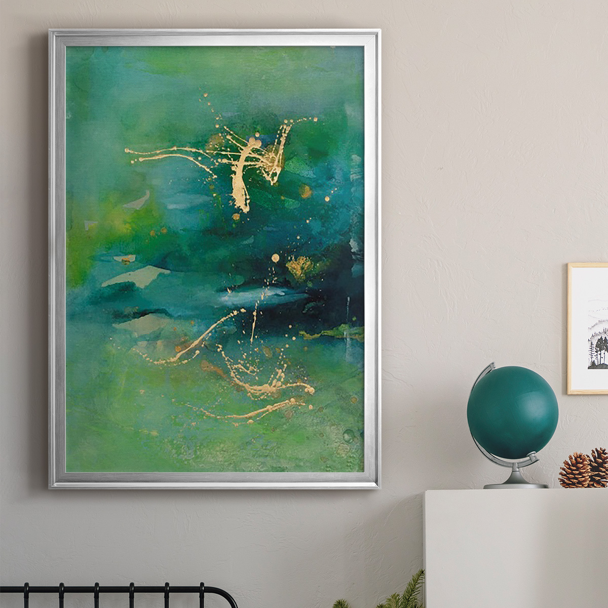 Peaceful Diptych II Premium Framed Print, in Gold, Black, or Silver - Ready to Hang