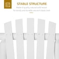 thumbnail image 4 of Outsunny Outdoor Adirondack Style Wooden Rocking Chair, Large, White, 4 of 9