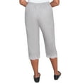 thumbnail image 2 of Alfred Dunner Womens Eyelet Embroidered Capri, 2 of 4
