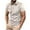 Beige^, variant on Jjayotai George Shirts for Men Polo, Men's Casual Solid Color Stripe Printed Button Down T-Shirt, Golf Tees