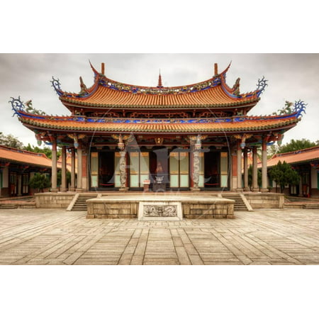 Taipei Confucius Temple in Taipei, Taiwan Dates from 1879. Print Wall Art By