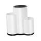thumbnail image 1 of Estante para cuchillos Almacenamiento de utensilios de cocina para mostrador Soporte para cubiertos Porta cuchillos de cocina Blanco 3 ranuras, 1 of 9