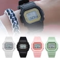 thumbnail image 4 of Reloj electrónico LED cuadrado pequeño para pareja de hombres y mujeres, reloj luminoso multifuncional para estudiantes de secundaria., 4 of 7