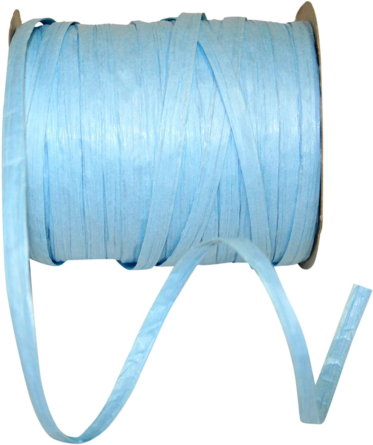 Reliant Ribbon Paper Raffia Ribbon, 1/4 Inch X 100 Yards, Light Blue -  Walmart.com