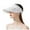 White, variant on AWZXDE Summer Wide Brim Straw Visor Sun Hat Beach Hat For Outdoor Sun Block With Headband Design Pink