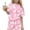 Multicolor_C, variant on Girls 2 Piece Outfit Cherry Bow Print Summer Short Sleeve Top and Shorts Set Multicolor Girls Clothing Sizes 3-15 Years,Size 14-15T