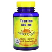 Nature's Life Taurine, 500 mg, 100 Capsules