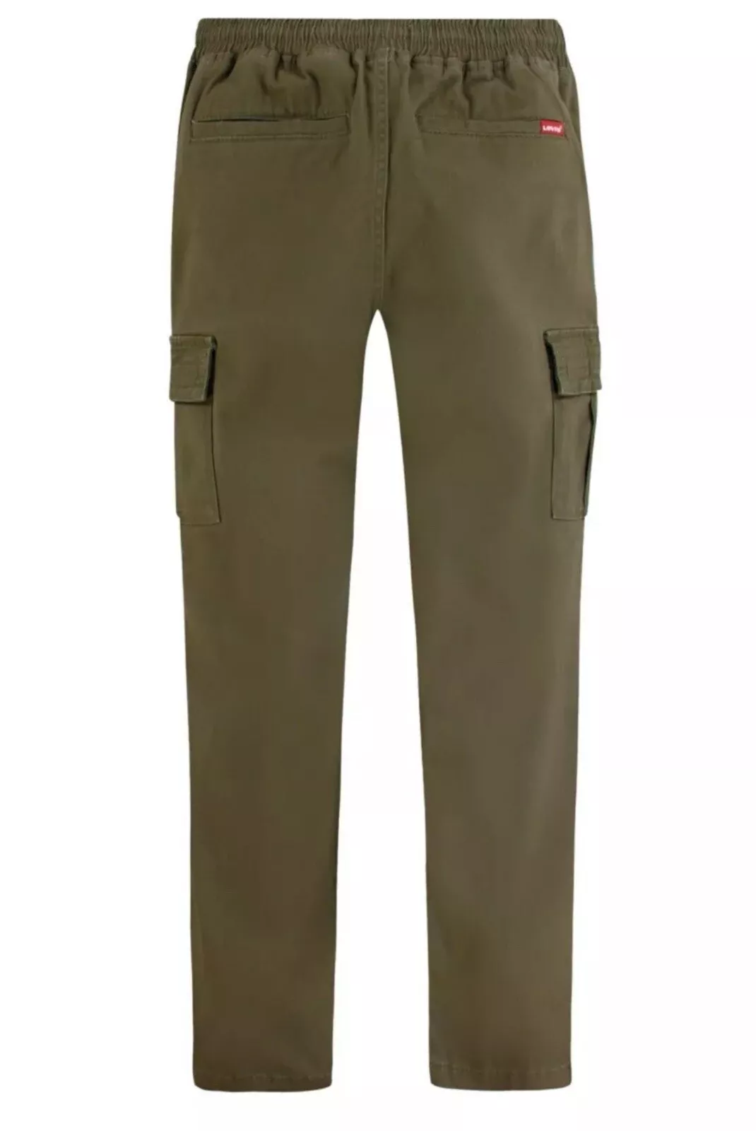 Levi's Youth Boy's Pull On Drawstring Waistband Tapered Twill Cargo Pant Green