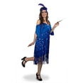 thumbnail image 3 of Sunnywood Women's Plus-Size Lava Diva Flapper, Blue, X-Large, 3 of 3