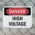 thumbnail image 5 of (2 Pack) High Voltage OSHA Danger Sign 18 Inch X 12 Inch Indoor / Outdoor Rust-Free Aluminum Metal Signs for Workplace, Workshop, and Construction Site, Made in the USA, 5 of 8