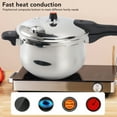 thumbnail image 3 of Stainless Steel Pressure Cooker, Pressure Cooking Pot with Safety Limit Valve for Electric Gas Stoves, 80KPA Stovetop Steam Pressure Canner for Home Fast Cooking, 3 of 7