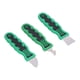 thumbnail image 4 of Kit de 3 piezas de cuchillas de palanca Bling Bling para raspador de inyección acero inoxidable, 4 of 12