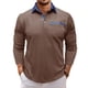 thumbnail image 1 of Blusa y camisa de manga larga con cuello vuelto para hombre, estilo casual, con bloques de color, de poliéster y manga larga., 1 of 7