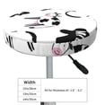 thumbnail image 4 of Fotbe Cute Cow and Milk Stains Stool Covers Round,Waterproof Round Bar Stool Covers Bar Chair Covers Washable Stool Cushion Slipcover for 12-14 Inch Chair-12 inch, 4 of 7