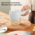thumbnail image 5 of TUOBARR 3 In 1 Portable Electric Vegetable Cutter Set,Vegetable Cutter Mini Wireless Electric Garlic Mud Masher,Wireless Food Processor For Garlic Pepper Chili, 5 of 5