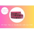 thumbnail image 2 of Pink Soccer Fold Over Elastic Printed for Hair Ties, 5/8 FOE DIY 10 Yard Roll C67 C67, 2 of 2