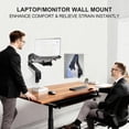thumbnail image 2 of Soporte de pared para laptop WALI ajustable 10-17" y monitor 17-32", 2 of 8