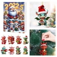 thumbnail image 4 of 2025 Christmas Advent Calendar 2D Flat Dragon with Santa Hats Ornaments, 24 Days Countdown Calendar Pendants Gifts for Christmas Tree New Year Vacation Party Home Decor, 4 of 8