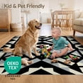 thumbnail image 4 of ODIKA 8'x10' Ultra-Soft Area Rug, Composition Contemporary Balanced Framework Layered Geometric None Washable, Bare feet friendly, Silk-Touch for Bedroom, Under Sectional, 4 of 7