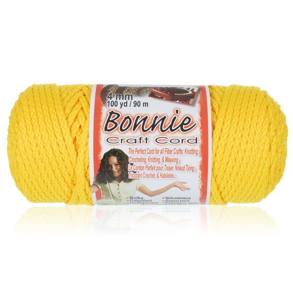 Craft County Bonnie Macrame Cord - 4mm - 100 yd Lengths - Various Colors
