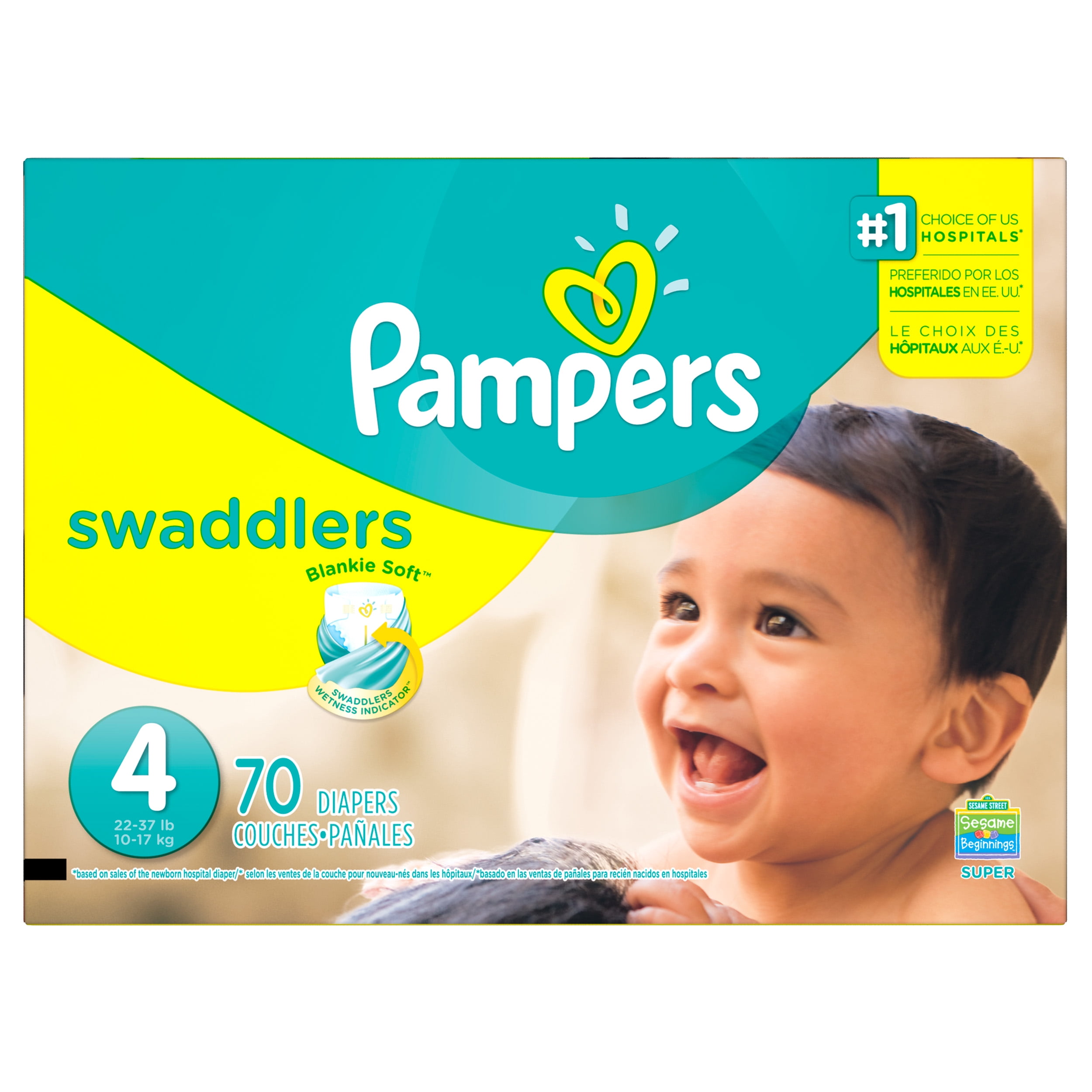 Pampers Swaddlers Diapers Size 4 70 count