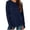 Navy, variant on Nowekniz Womens Cotton Crewneck Long Sleeve Tops, Curved Hem Loose Lightweight Basic Sweater Tees, Fall Winter Casual Layer Shirts for Work School Teacher