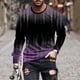 thumbnail image 1 of Blusas y camisas de manga larga con cuello redondo para hombre, blusa informal de manga larga con cuello redondo y estampado., 1 of 5