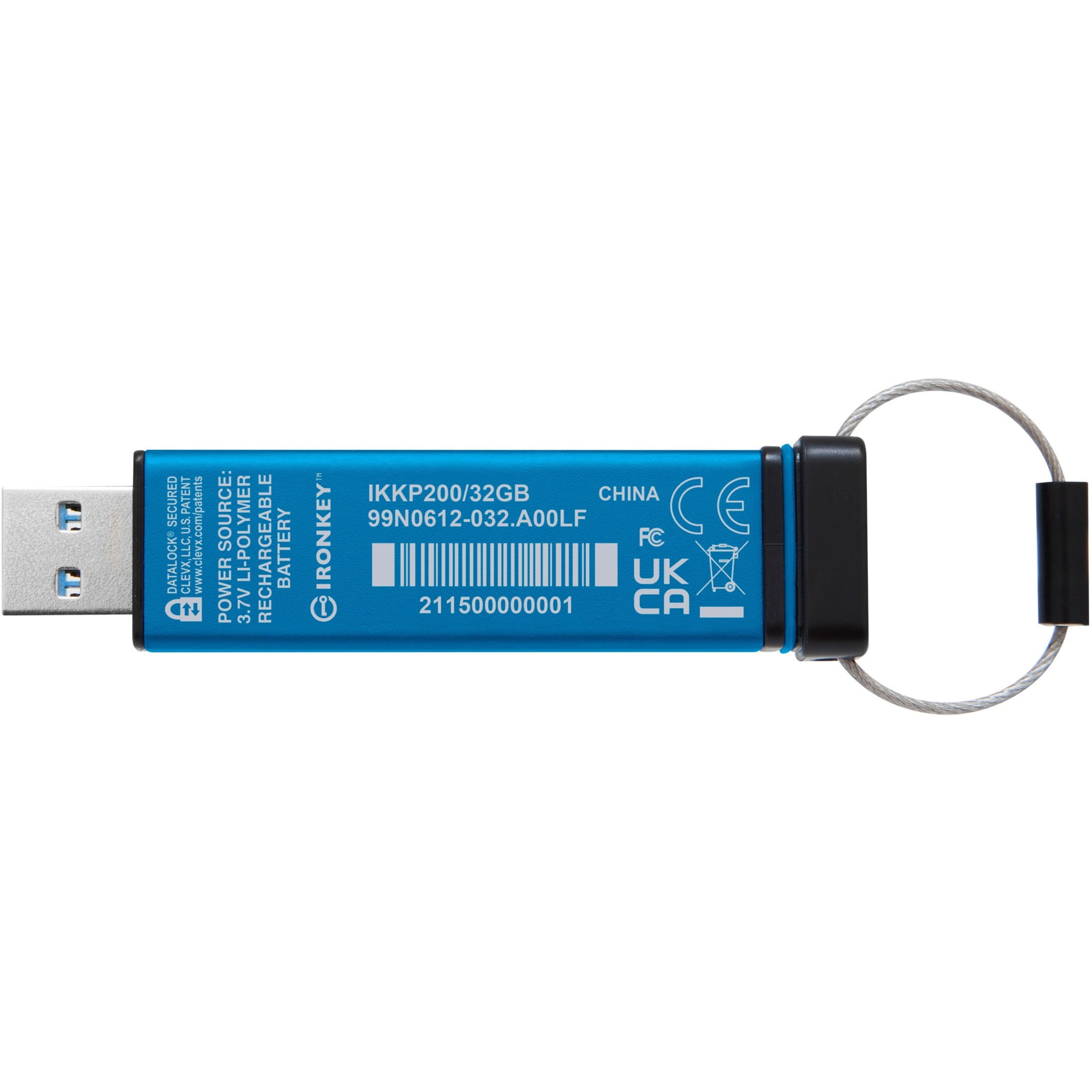 IronKey Keypad 200 32GB USB 3.2 (Gen 1) Type A Flash Drive