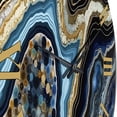 thumbnail image 5 of Designart "Gold Blue Geode Gems Mineral Radiance" Stone Geode Oversized Wall Clock, 5 of 5