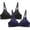 Blue, variant on Herrnalise 2pcs New Activewear Women's Comfort Devotion Underwire Bra, Full Coverage Convertible T-Shirt Bra