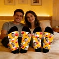 thumbnail image 3 of gcong Custom Face Socks, Personalized Socks with Photo Custom Socks with Faces, Unisex Funny Crew Sock Valentine's Gifts for Him Her, 3 of 7