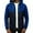Blue#1, variant on Momasggi Mens Full Zip Hoodies Lightweight Quilted Hooded Sweatshirts Loose Comfy Long Sleeve Hoodie Fall Winter Warm Outdoor Athletic Running Jackets with Pockets Blue 2XL