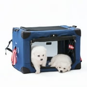 Collapsible Dog Crate Carrier Portable and Travel Friendly Soft Fabric Most Compact, Small-19.7"L*13W*13H