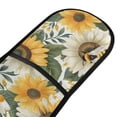 thumbnail image 2 of Dailycode Double Sided Oven Mitt with Loop Heat Resistant Kitchen Long Potholders 7" x 35" Bee and Sunflowers, 2 of 6