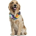 thumbnail image 5 of Dog Bandana 2 Packs Elephant Purple Cute Printing Cats Triangle Scarf Adjustable Pet Drool Bibs Kerchief Scarf for Puppy Kitten Boy & Girl, 5 of 6