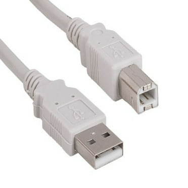 SANOXY Cables and Adapters; 3ft USB 2.0 A Male to B Male Cable, Ash White