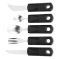 thumbnail image 4 of NUOLUX Adaptive Utensils Fork Elderly Tableware Spoon Utensil Weighted Parkinsons Cutlery Set Handicap Eating Disabled, 4 of 6