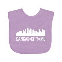 Inktastic Kansas City Missouri Skyline MO Cities Boys or Girls Baby Bib