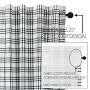 VHC Brands, Sawyer Mill Plaid Tier, Black, 24x36, Set of 2 C80