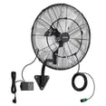 thumbnail image 1 of VEVOR Wall Mount Fan, 20 in Wall Mounted Hanging Fan with Oscillating & Mist, Remote, IP44-rated, 3-Speed, 18h Timer, Temperature Control, Powerful for Industry, 1 of 9