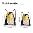 thumbnail image 2 of Sikiie Sunflower Gnomes5 Drawstring Backpack Drawstring Bags, Draw String Back Bag for Sports, Gym, Travel, Swimming, Beach-Medium, 2 of 6