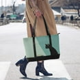 thumbnail image 4 of FORMRS Canvas Laptop Tote Bag for Women with 15.6" Computer Compartments Shoulder Handbag, Black Cat, 4 of 7